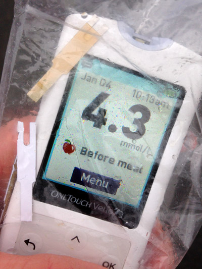 Unfortunately the Ziplock bag did not keep the strips dry when testing... all ruined.