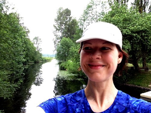 And still smiling after...even if it does appear I lost an arm in the fall ;)